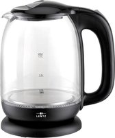 Lentz 74099 - Kettle - glass - LED - 1.7 liter - Black