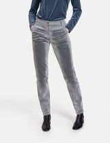 TAIFUN Dames Boyfriend jeans met fluweelachtige flockprint Silver Quartz-48
