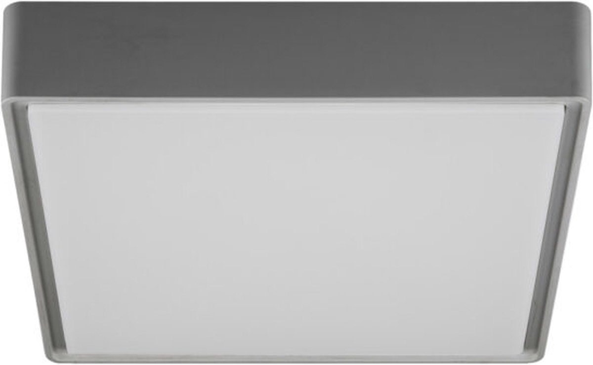 Fantasia Goa Plafonnier Vierkant Grijs Smd Led 1280Lm 16W Ip65