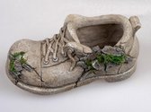 Bloempot schoen voor binnen of buiten -steenlook - 32 cm plantenstandaard