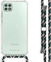 iMoshion Backcover met koord Samsung Galaxy A22 (5G) hoesje - Groen