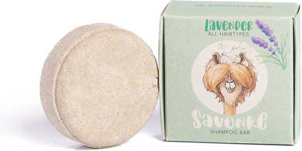 SAVONKE - Shampoo Bar - Lavendel- Alle Haartypes - Vegan - Natuurlijk - Bio