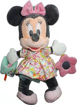 Disney Baby Minnie Mouse Bloemetjes outfit 25 cm | Disney Baby Plush Peluche Toy Knuffeldier | Mickey Mouse Minie Muis Knuffeltje voor kinderen