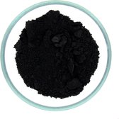 Black oxide -  Oxides are non-toxic, EU labelling: Colour E172 - Sample