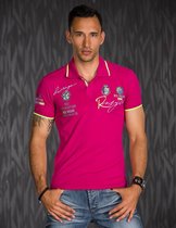 Heren Poloshirt met Korte Mpuwen Fuchsia - maat S