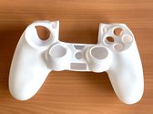 Flexible siliconen beschermings hoesje voor Sony PS4 Game Controller (Wit)