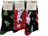 Sukats® The Casual Ones | 3 Paar | Maat 38-44 | Halloween Sokken | One-Size | Unisex | Set A | Happy Fun Colorful Socks | Vrolijke Sokken