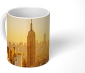 Mok - Gouden zonsondergang bij het Empire State Building in New York - 350 ML - Beker