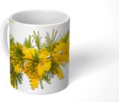 Mok - Gele mimosa plant - 350 ML - Beker
