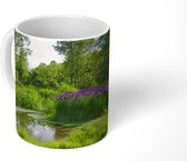 Mok - Japanse irisbloemen - Vijver - Bomen - 350 ML - Beker