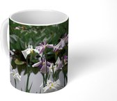Mok - Japanse irisbloemen - Water - Kleuren - 350 ML - Beker