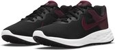 Nike Revolution 6 Next Nature Hardloopschoenen Sportschoenen - Maat 40 - Vrouwen - zwart - donker rood