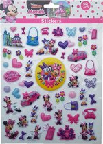 Bubbel-stickers "Minnie Mouse - Super Helpers" +/- 50 Stickers
