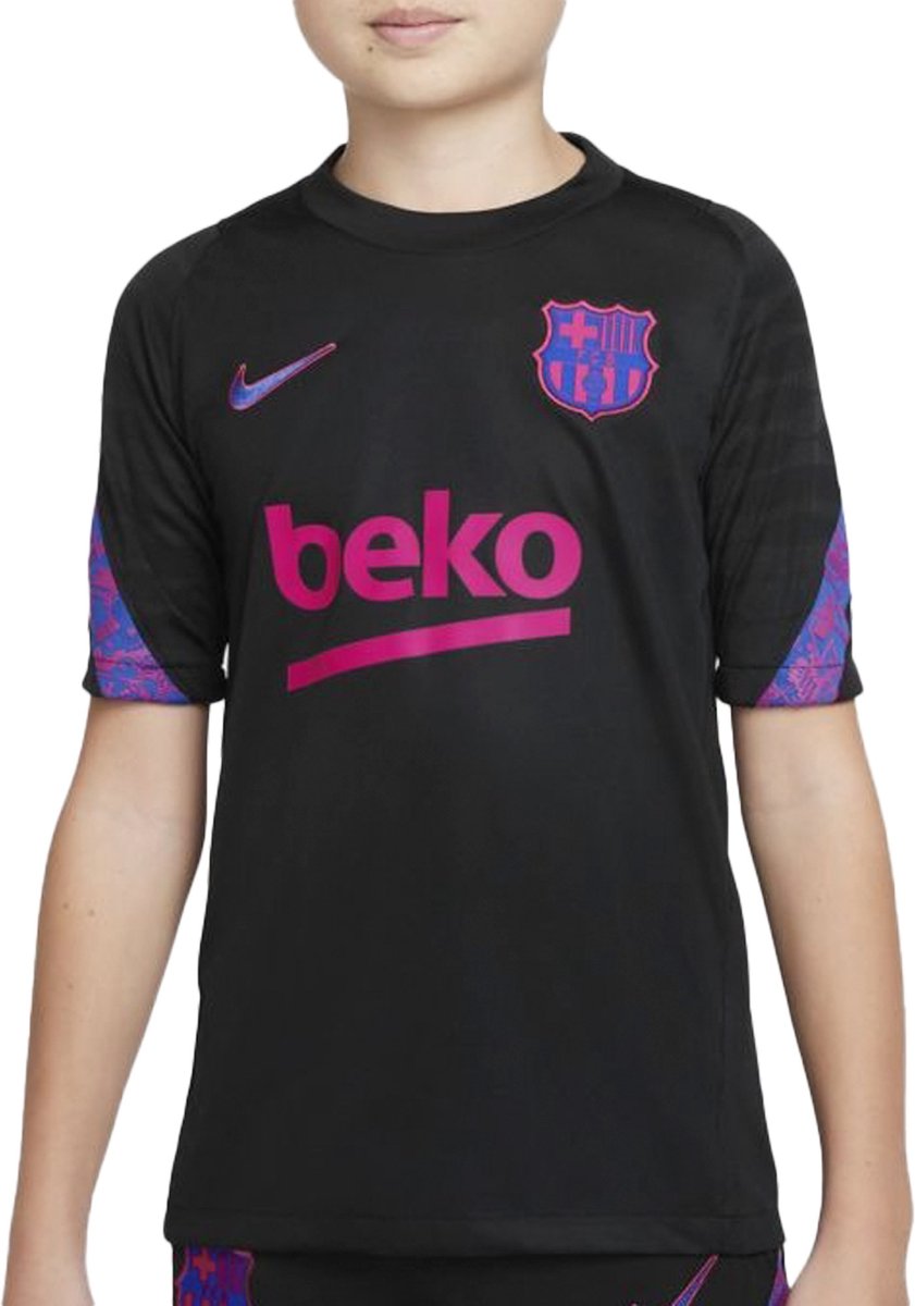 Hertog Kruis aan Grijp Nike FC Barcelona Strike Shirt Sportshirt - Maat 146 - Unisex - zwart/roze/ blauw | bol.com