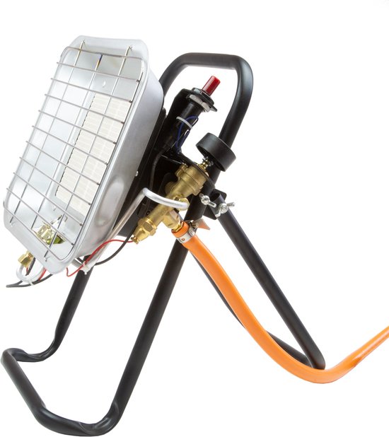 Propatech ruimte straler 3,7 kW met ODS-beveiliging, waakvlam, gas aansluitset op statief van Merkloos — afbeelding 4