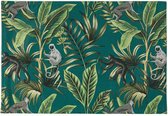 Villa d'Este Home Madagascar - Polyester - 48 x 33 cm - per 6 stuks