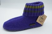 Haflinger pantoffel-paul  blauw- maat 35