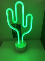 Cactus LED avec néon - 29,5 x 13 x 8,5 cm - IMPULS