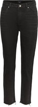 Vero Moda VMBRENDA HR STRAIGHT A CUT GU131 GA NOOS Dames Black denim - maat W28 X L30