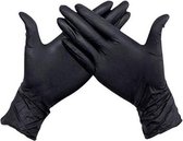 Handschoenen Wegwerp Nitril - ongepoederd - latexvrij - zwart - maat XL - 100 stuks