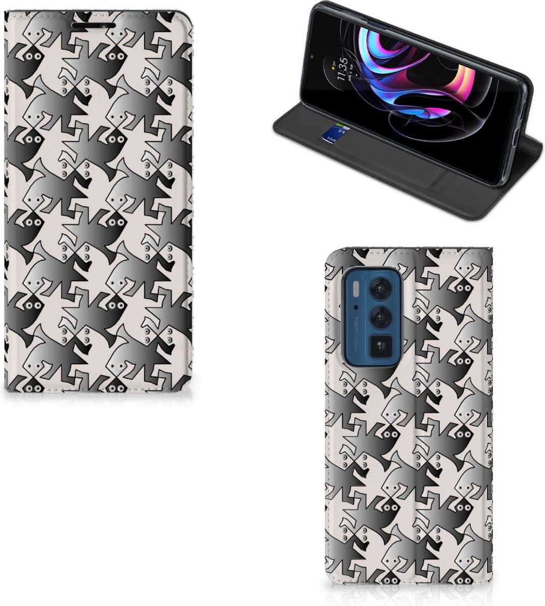 Motorola Edge 20 Pro Hoesje maken Salamander Grey