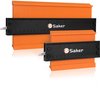 SAKER - Contourmeter - 12 x 25 cm - Reproductiemeter met Slot - Oranje/Zwart - Houtbewerkingstracering