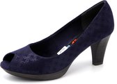 Marco Tozzi Dames Pump 29302-824 Blauw Metallic - Maat 40