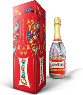 "Gelukkig Nieuwjaar" Celebrations Fles in Giftbox - 312 Gram smaken mix - Chocolade Cadeau - Champagnefles