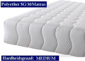 Aloe Vera - Tweepersoons Matras -SG30 Polyetherschuim - 25cm - Gemiddeld ligcomfort - 140x210/25