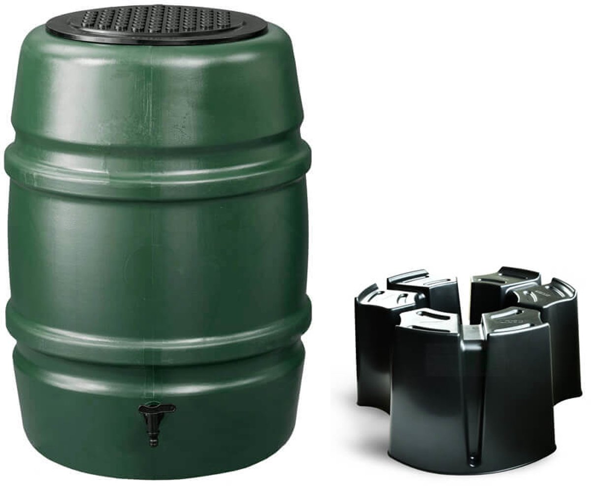 Harcostar - Regentonset Harcostar - 114 Liter Groen + Voet