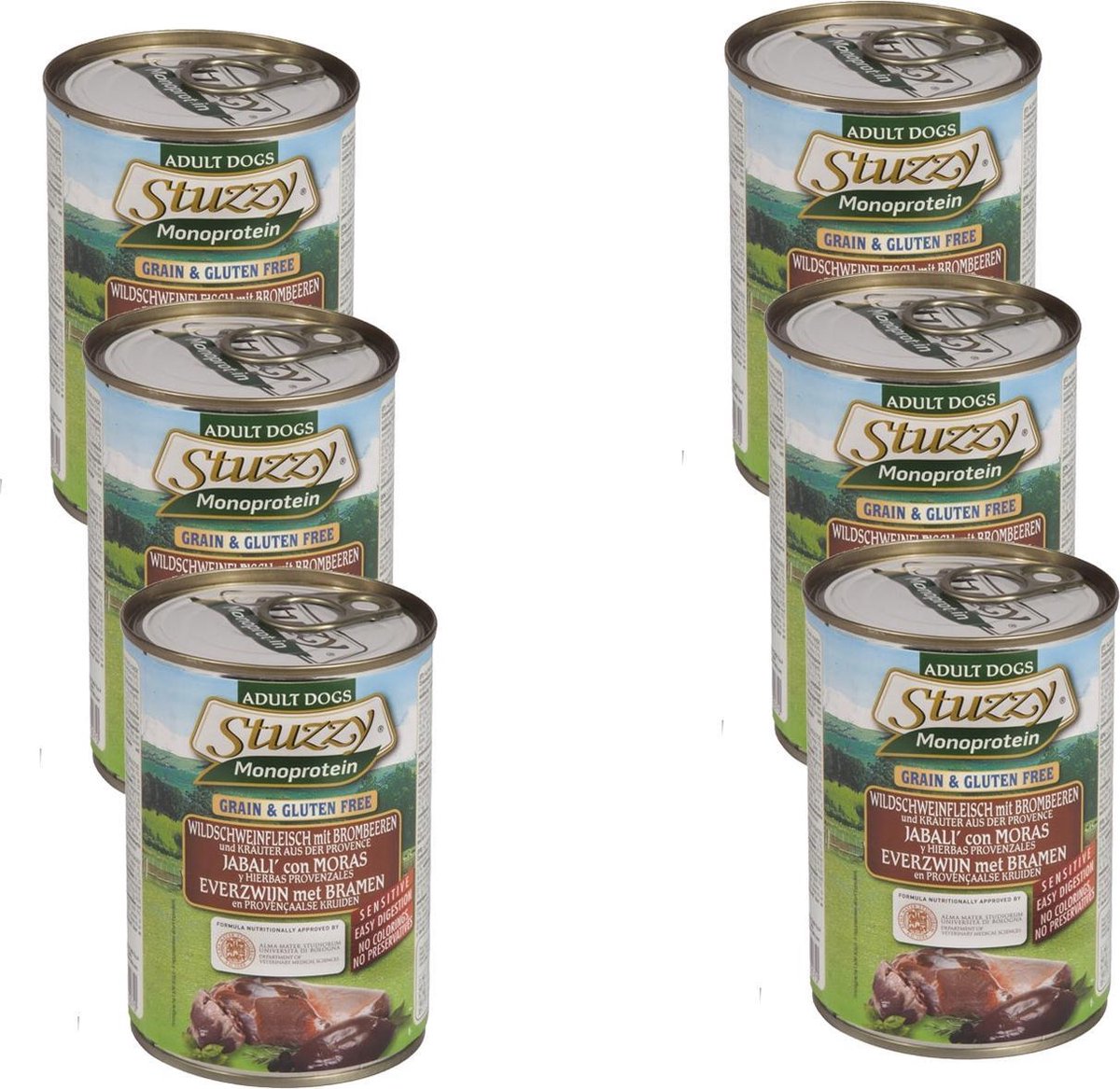 6x Stuzzy Hondenvoer MonoProtein Zwijn 400 gr