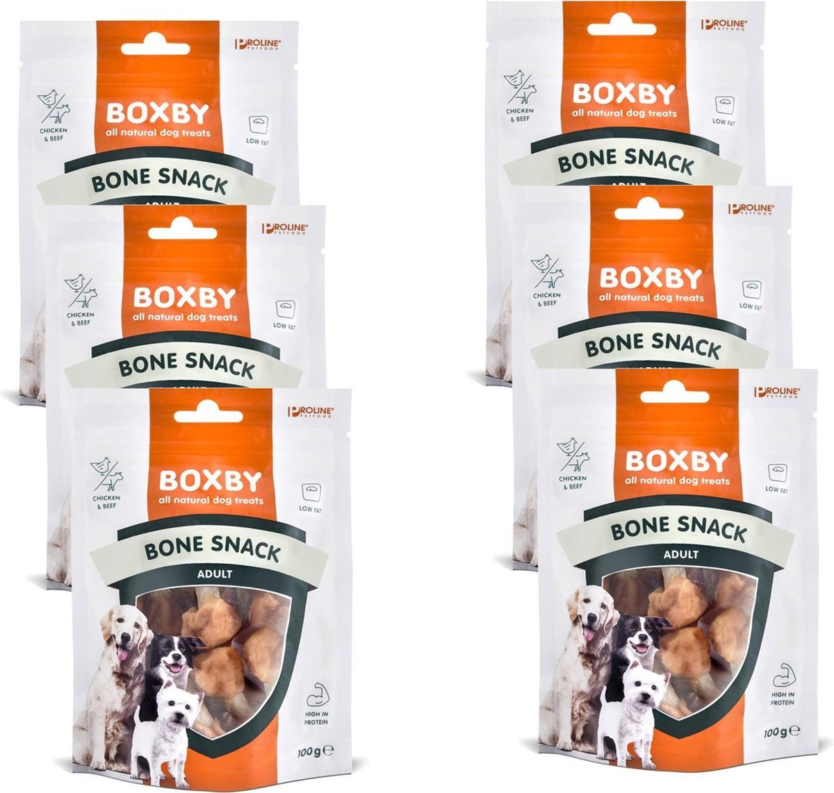 Proline Boxby Bone Snack Beender - Hondensnacks - 6 x 100 g