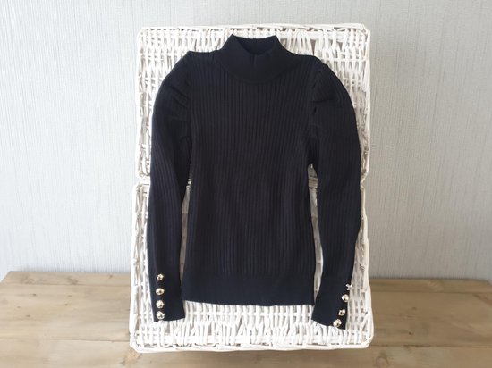 Trui met lange mouwen comfortabele trui Kleding Dameskleding Sweaters Pullovers trui zwarte trui 
