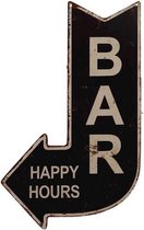 BAR - Happy Hours - Metalen wandbord