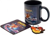 Crash Bandicoot 4 - About Time Coffret cadeau Mug, dessous de verre et porte-clés