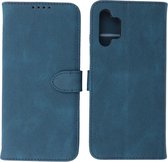 Samsung Galaxy A32 4G Hoesje - Portemonnee Book Case - Kaarthouder & Magneetlipje - Kunstleer - Blauw