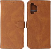 Samsung Galaxy A32 4G Hoesje - Portemonnee Book Case - Kaarthouder & Magneetlipje - Kunstleer - Bruin