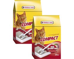 Versele-Laga Compact Klontvormend Bentonite - Kattenbakvulling - 2 x 20 l
