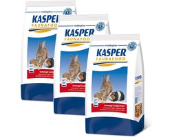 Kasper Faunafood Konijnenvoer Met Rode Wortel - Konijnenvoer - 3 x 3.5 kg Gemengd