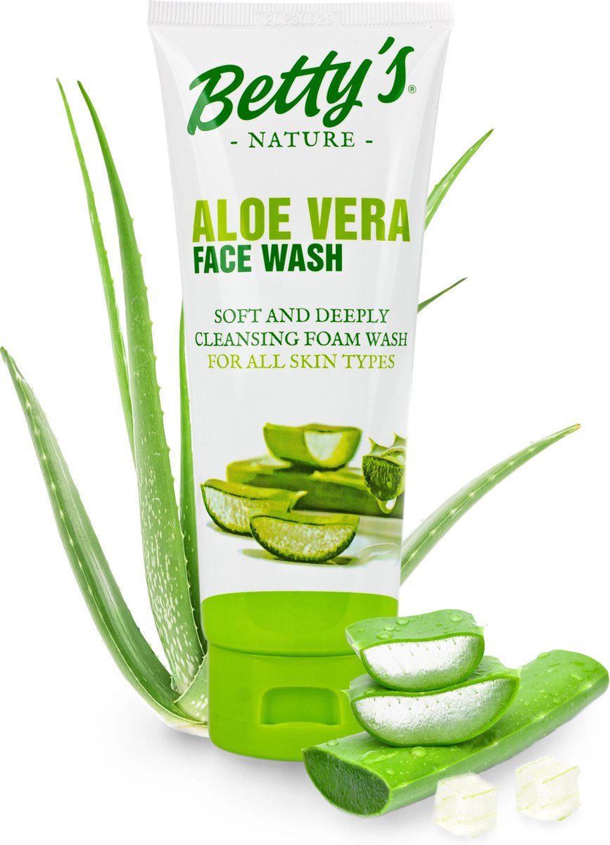 Betty’s Nature aloe vera Face Wash; soft &deeply cleansing foam wash, 150ml