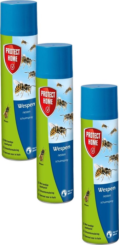 Protect Home Wespen Schuimspray - Insectenbestrijding - 3 x 400 ml