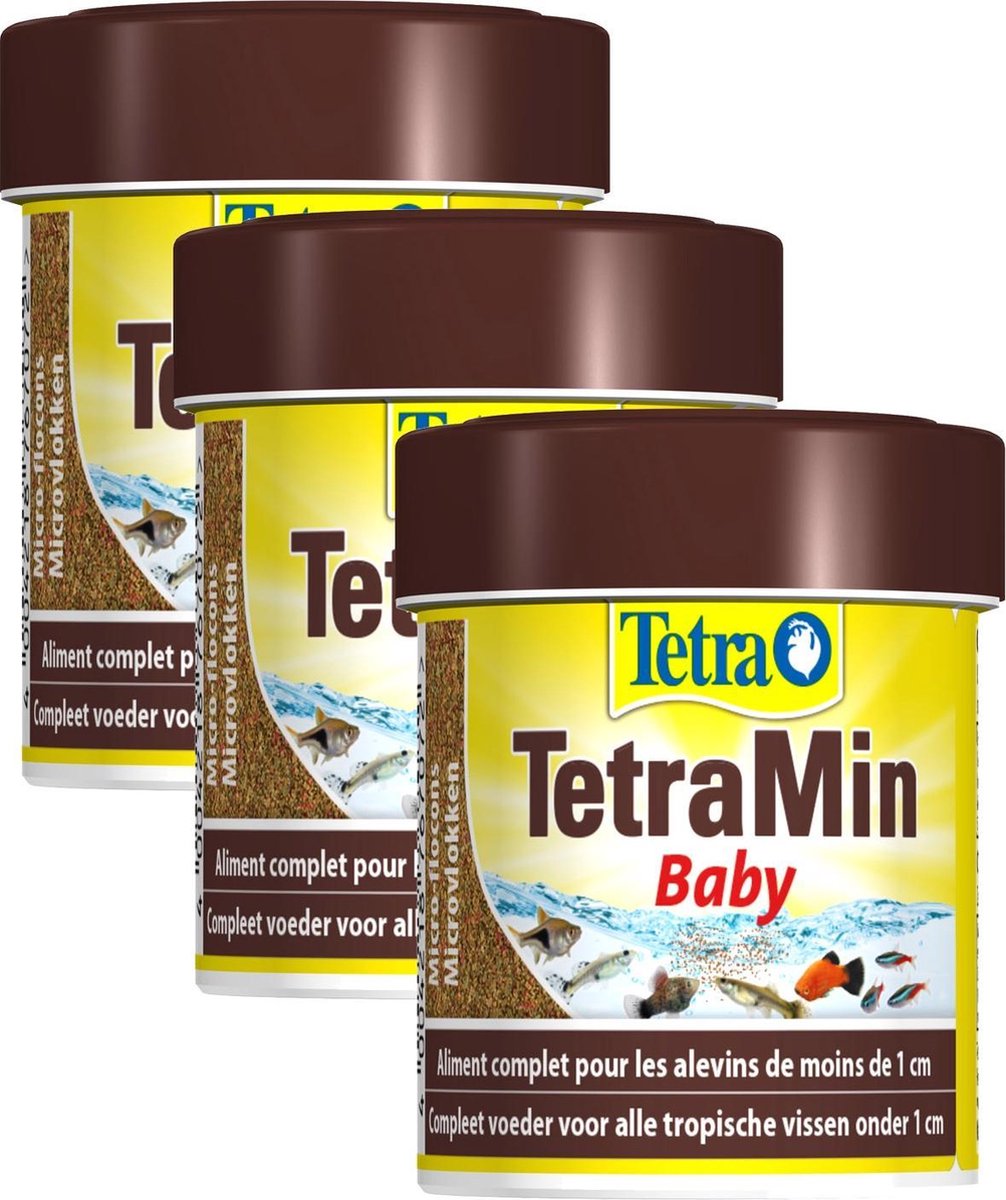 Tetra Tetramin Baby Bio Active - Vissenvoer - 3 x 66 ml