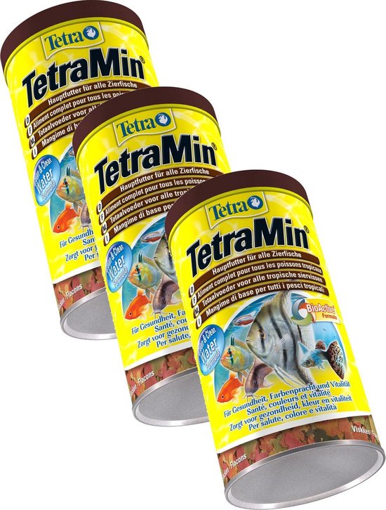 Tetra Tetramin Bio Active Flakes - Nourriture pour poissons - 3 x 1 l