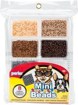 Perler - Mini Strijkkralen voor kinderen - 8 Neutrale kleuren - 8000 kraaltjes