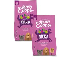 Edgard & Cooper Delicious Venison Adult Hert&Eend&Appel - Hondenvoer - 2 x 2.5 kg Graanvrij