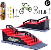 Happy Products - fingerboard skatepark F - vinger skateboard -  mini skateboard ramp - finger bmx - speelgoed cadeau