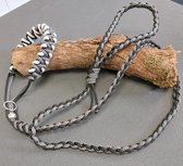 halsband hond Paracord - De Snelle Uitlater, een hondenhalsband met riem voor de hond
