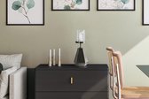 Candlestick edda 125 goud / zwart