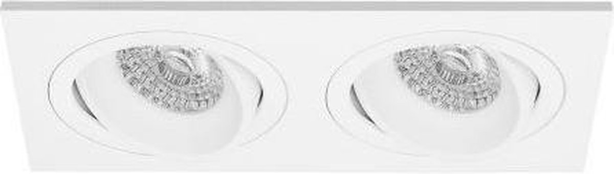 Philips - Premium Inbouwspot Warmglow Sweder Wit Verdiepte dubbele spot Philips Warm Glow Met Philips LED