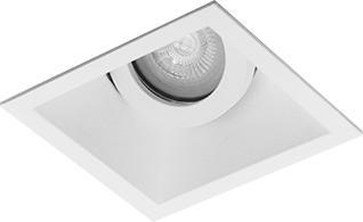 RTM Lighting Premium platte Inbouwspot August Wit Verdiepte vierkante spot Extra Warm Wit (2700K) Met Philips LED